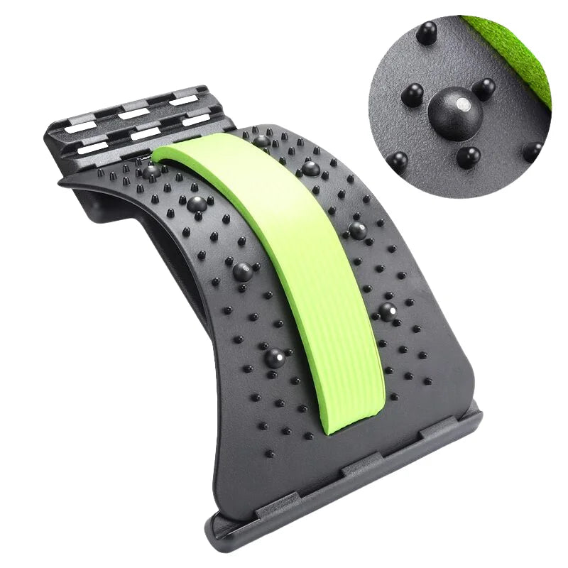 Back Massager Stretch Lumbar Support Relaxation Spine Pain Relief Vertebral Relaxer Stretches the Lower Traction Corrects Waist