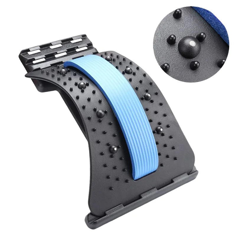 Back Massager Stretch Lumbar Support Relaxation Spine Pain Relief Vertebral Relaxer Stretches the Lower Traction Corrects Waist